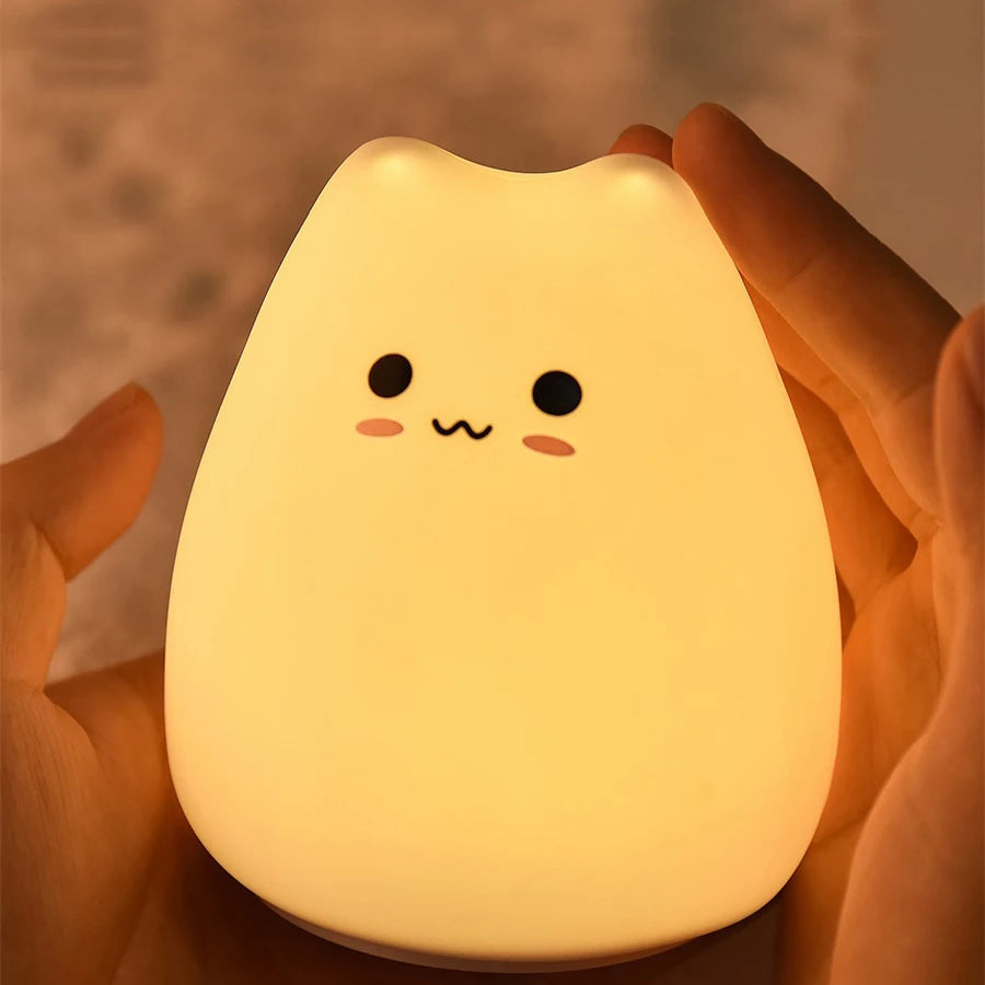 Penguin Silicone Night Light – USB Rechargeable LED Lamp