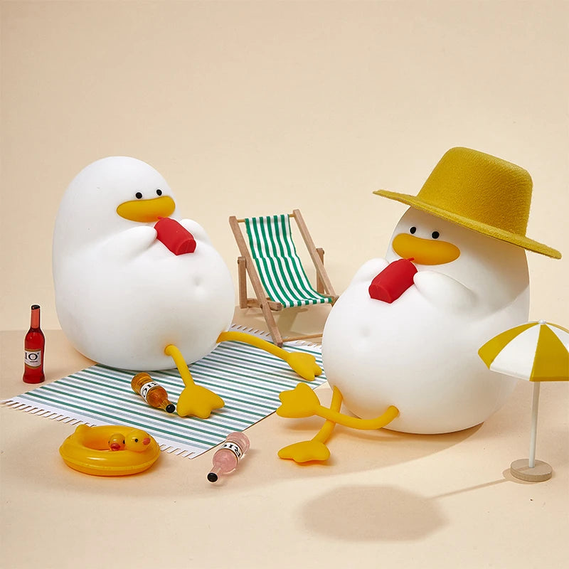 Rechargeable LED Duck Night Light – Silicone Dimmable Bedside Lamp for Kids