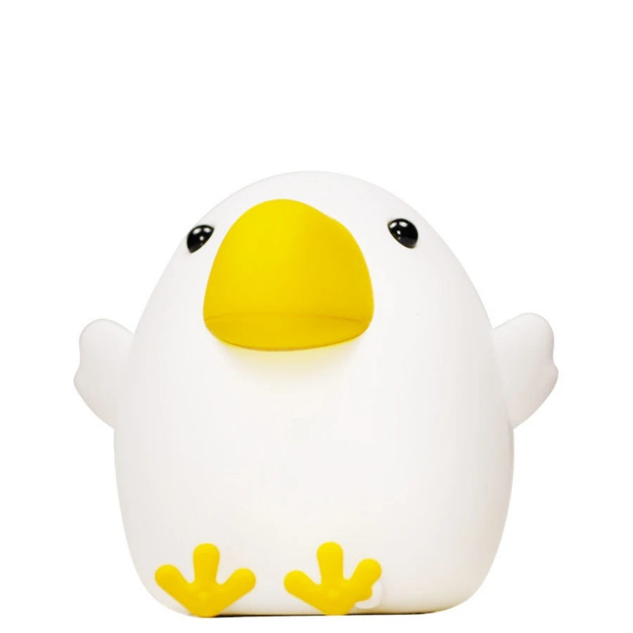 Cute Duckling Silicone Night Light – USB Rechargeable