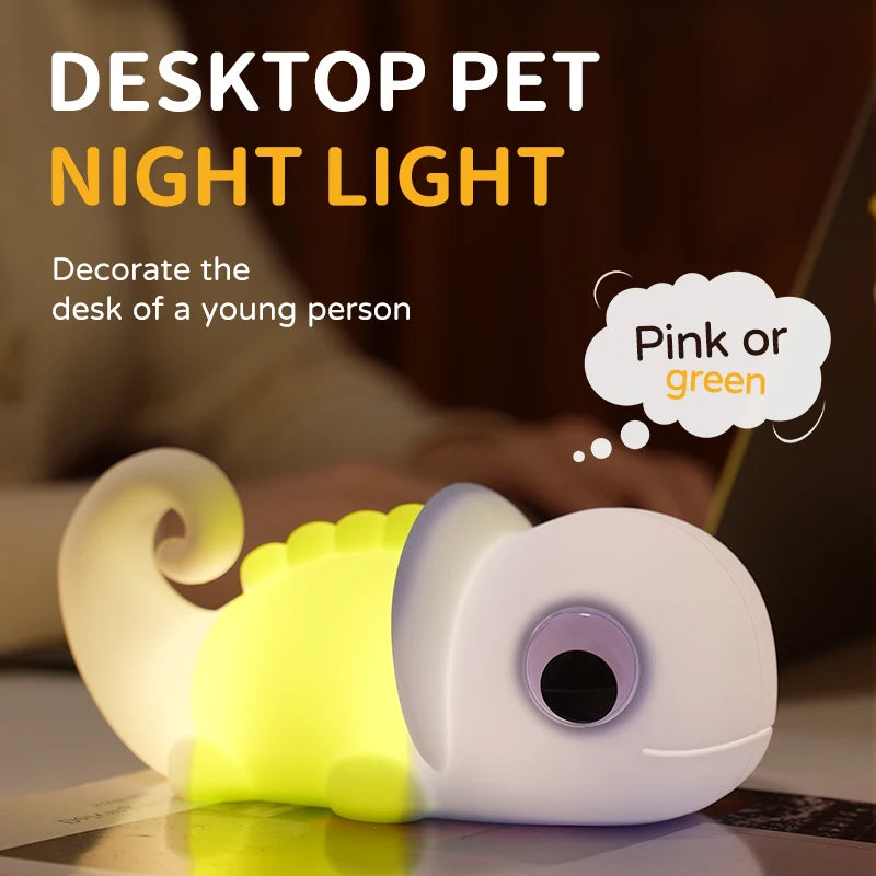 Penguin Silicone Night Light – USB Rechargeable LED Lamp
