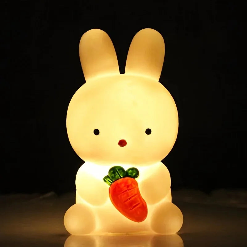 Cute Rabbit LED Night Light – Bedroom & Living Room Decor