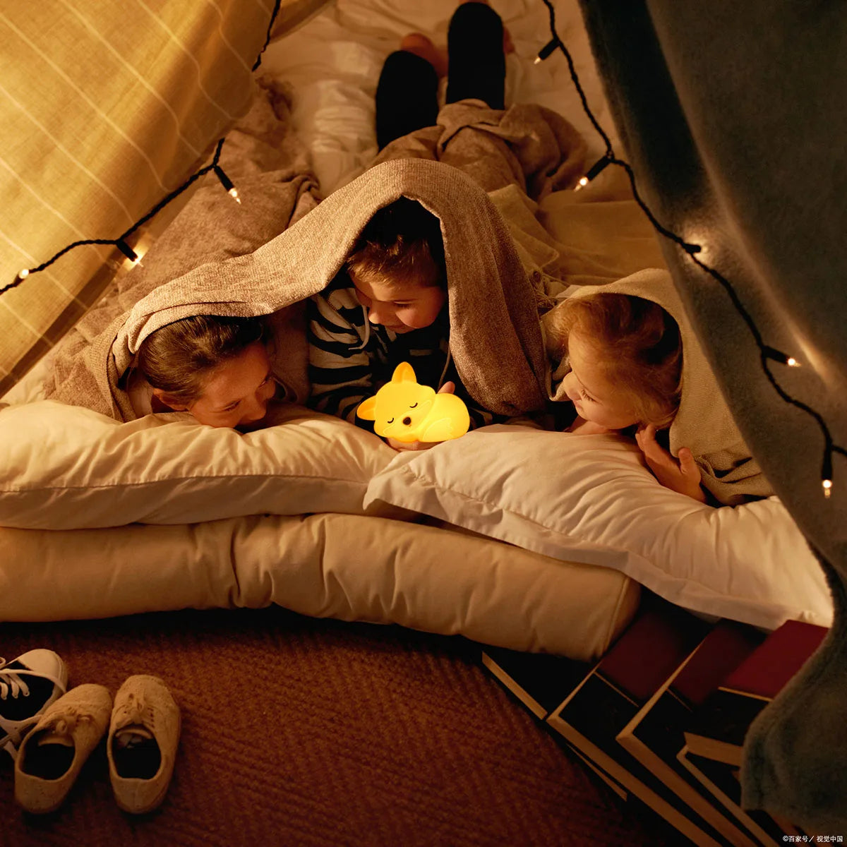 Fox LED Night Light – Silicone USB Rechargeable Lamp for Kids & Home Decor