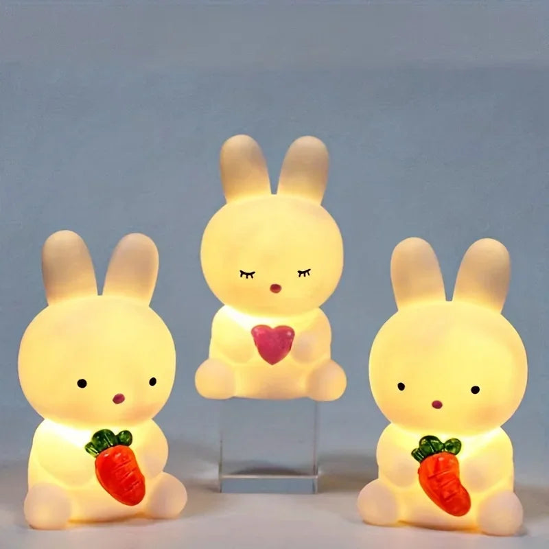 Cute Rabbit LED Night Light – Bedroom & Living Room Decor