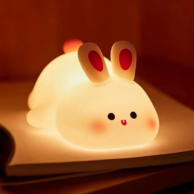 Giraffe Silicone Night Light – USB Rechargeable Pat Lamp for Kids
