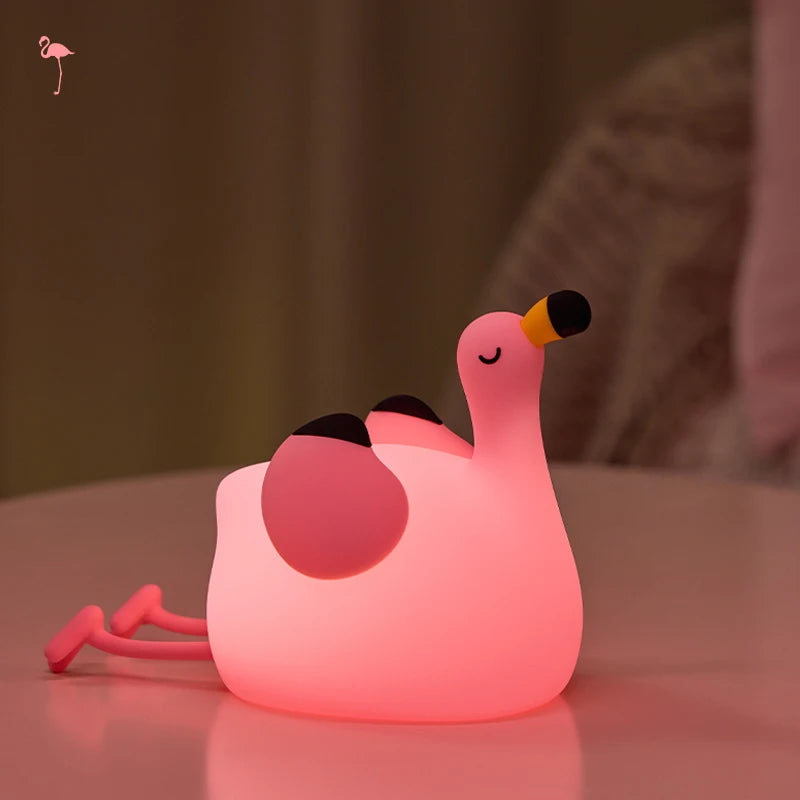 Cute Animal Night Lamp – Touch Sensor Bedside Light