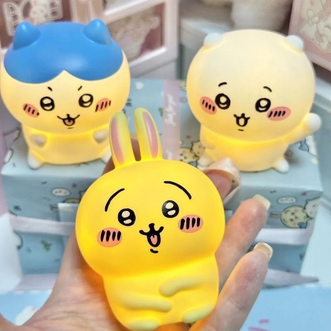 Chiikawa Hachiware Usagi LED Night Light – Cute Rabbit Lamp for Kids’ Bedroom