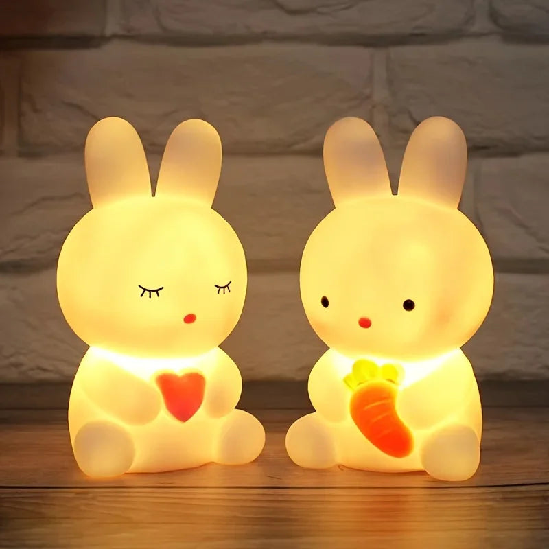 Cute Rabbit LED Night Light – Bedroom & Living Room Decor