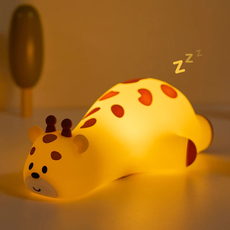 Cute Animal Night Lamp – Touch Sensor Bedside Light