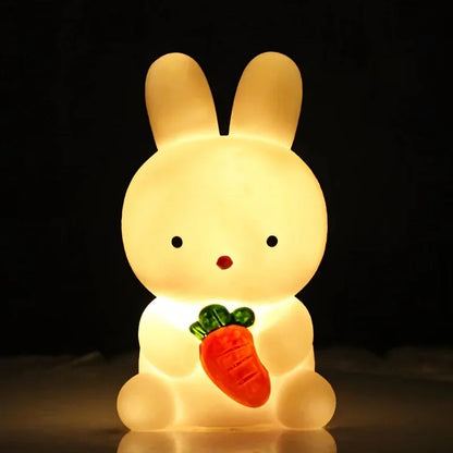 Cute Rabbit LED Night Light – Bedroom & Living Room Decor
