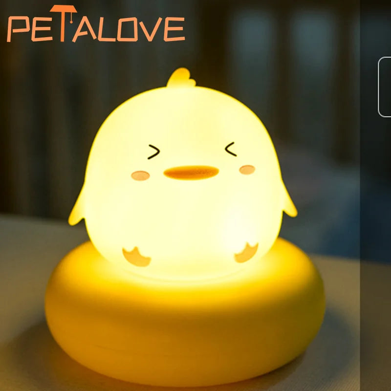 9Style Cute Animal Night Light – Soft Warm Bedside Lamp for Kids