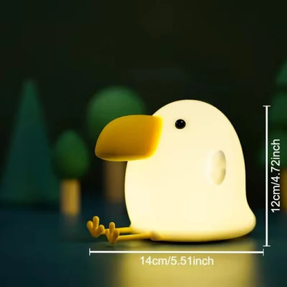 Cute Duckling Silicone Night Light – USB Rechargeable